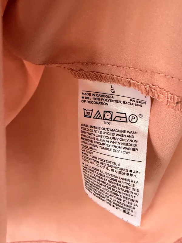 Dusty pink banana Republic dress shirt size‎ L - Image 5
