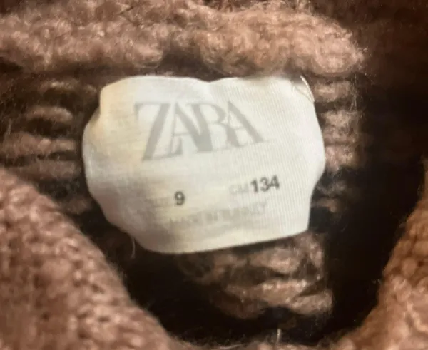 ZARA hooded crop sweater women's size 9 - Image 4