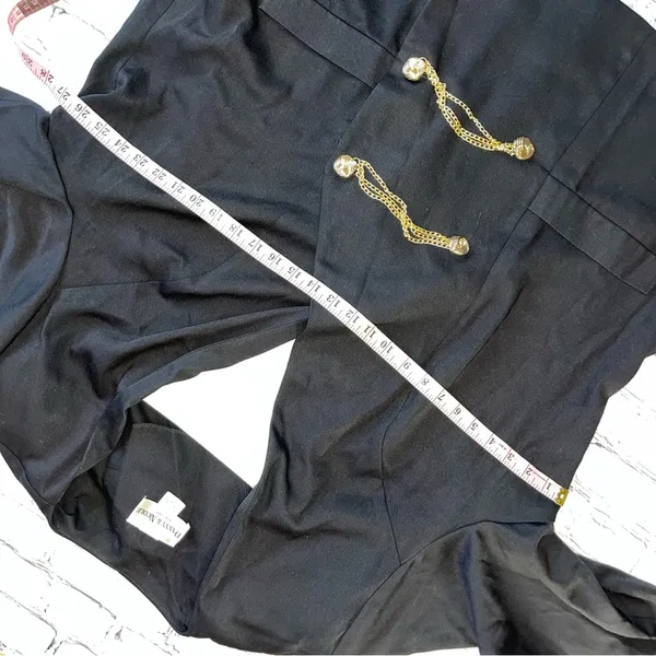 VTG Y2K Blazer Womens Jacket 26W Gold Buttons Danny & Nicole New York - Image 3