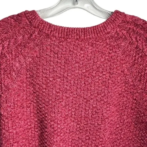 GAP Women's‎ Pink Cable Knit Pullover Sweater Size M Casual Fall - Image 9