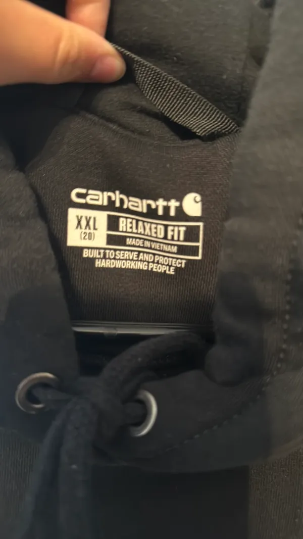 Black Carhartt Sweatshirt Hoodie - Image 2