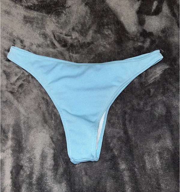 SheIn Baby Blue Swimsuit Bottom Size Large - Image 2