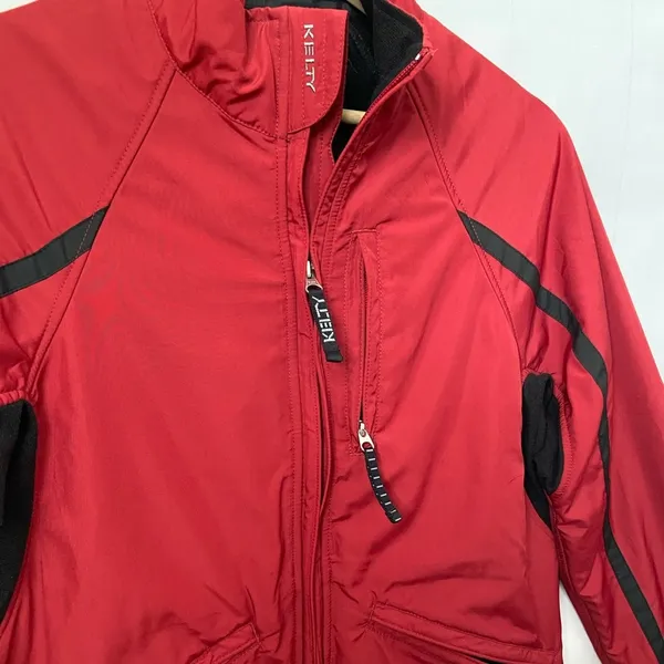Kelty Jacket Womens XS Red Insulated Full Zip Packable Outdoors Hiking Rain GORP - Image 2