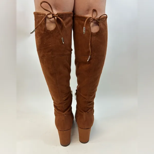 Marc Fisher Tan Suede Over the Knee Boots Size 6.5 - Image 5