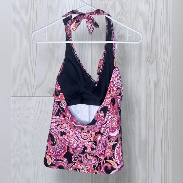 Y2K Women’s Paisley Halter Tank Top - Image 3
