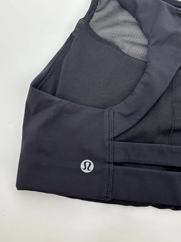 lululemon athletica Black Mesh-Back Sports Bralette - Image 3