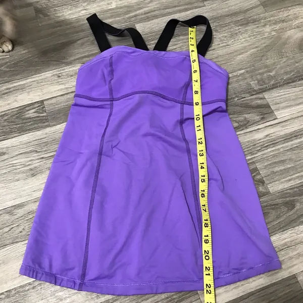 Lululemon Purple Workout Tank Top; size 4 women’s - Image 3