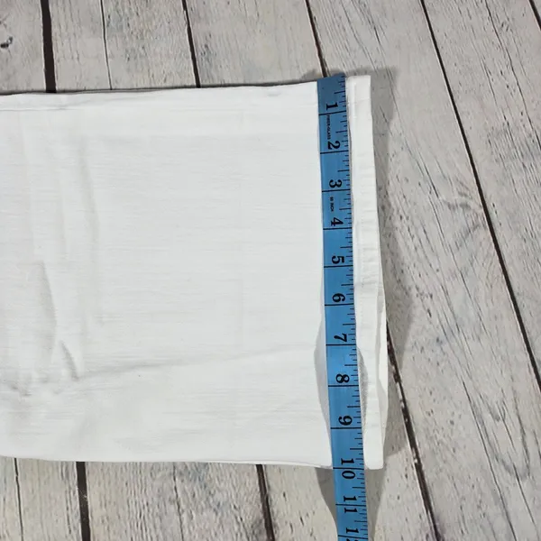 J Crew‎ Full Length Flare Jeans White Signature Stretch Size 25 - Image 12