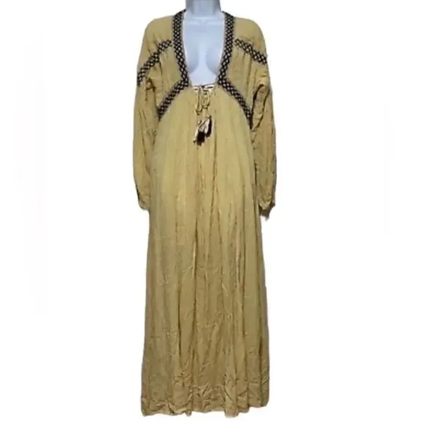 Raga Yellow LongSleeve Oversized Maxi Dress(Size Small) - Image 5
