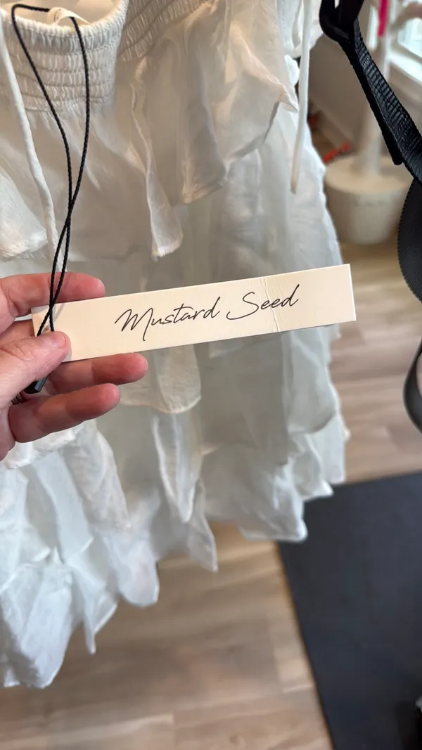 Mustard Seed White Halter Neck Dress - Image 2