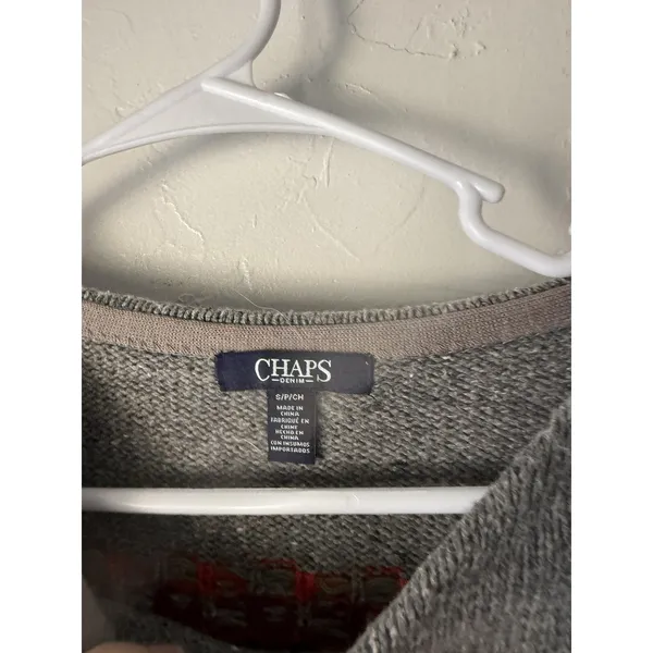 Chaps Sweater Womens Small‎ Fair Isle Pullover Crewneck Cotton Blend Colorful - Image 4