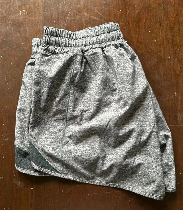 Heather Grey Low Rise 4inch Inseam Hotty Hot Shorts - Image 2