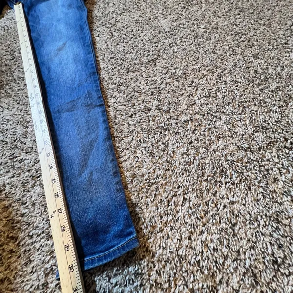 American‎ Eagle Super Stretch Jeggings Womens 8 Long Medium Wash Blue Slim Denim - Image 6
