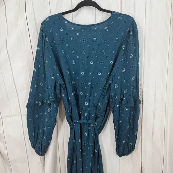 Knox Rose Women’s XXL Blue Wrap Dress Plus Size - Image 4