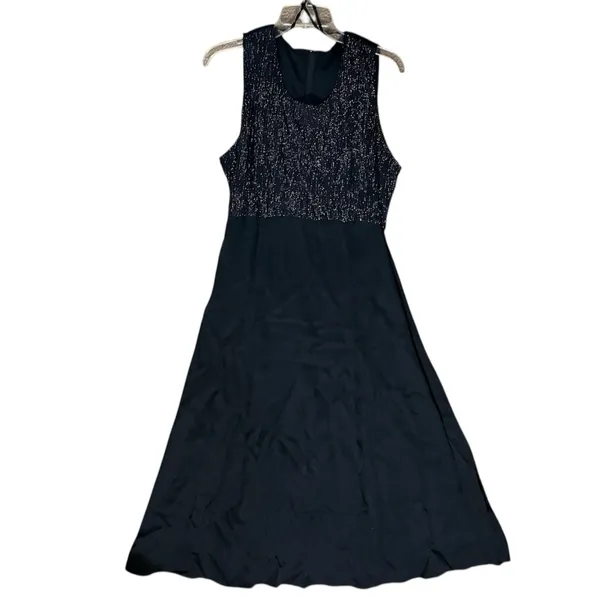 Vintage 90’s‎ Black Metallic Bodice Maxi Holiday/Party Dress NWT - Image 3