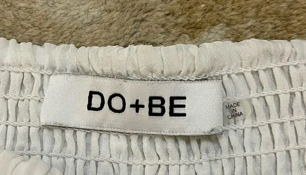 Do + Be white ruffle skirt women’s size large - Image 5
