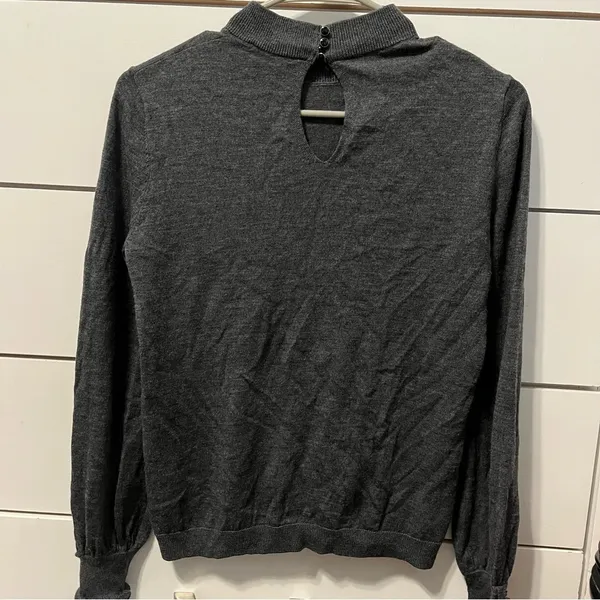 Sézane 100% Merino Wool Grey Sweater Jumper - Image 3