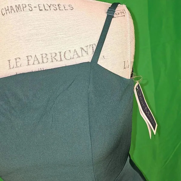 NWT Dear Moon Womens Hunter‎ Green Mini Dress 5 - Image 3