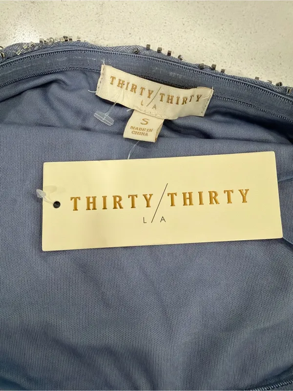 Embellished Strapless top in Slate Blue - Image 5