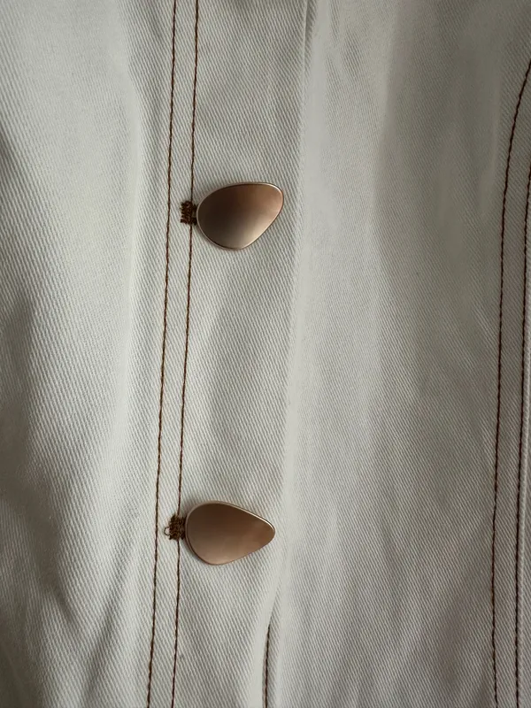 Fortunate One White mini denim dress  - Image 5