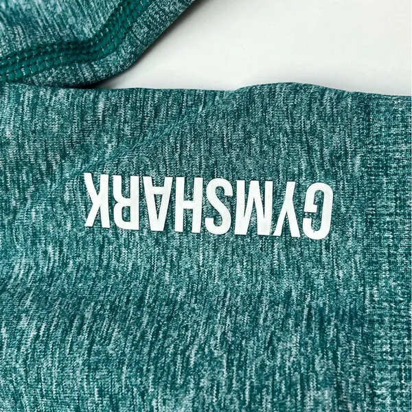 GymShark Womens Size XS Teal Long‎ Sleeve Cropped Fitted Top Workout Athletic - Image 5