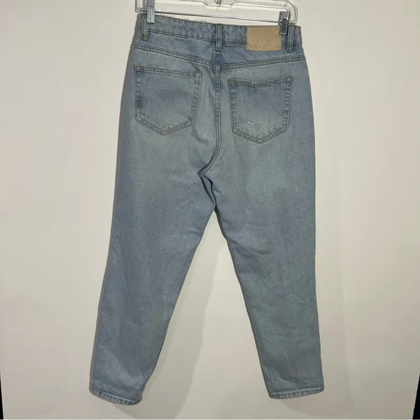Zara High Waist‎ Ripped Jeans Size 6 Casual Streetwear Y2K Grunge Off-Duty - Image 5
