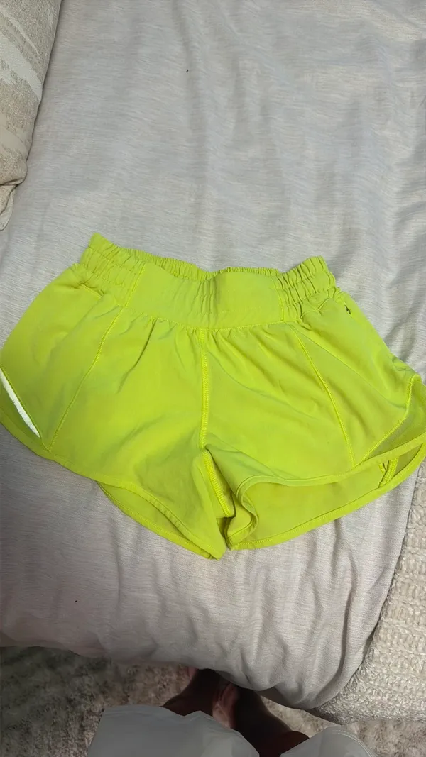 neon lululemon shorts size 2  2.5  - Image 2