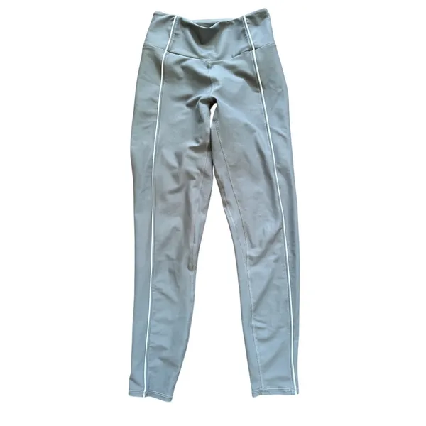 YPB Abercrombie Dark Gray SculptLux High Rise Piping Leggings M Long - Image 2