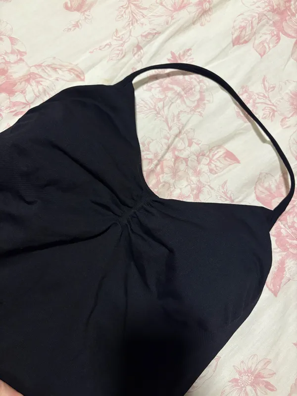Aurola halter tank top Black - Image 3