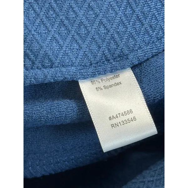 Legacy XXS Blue Textured Jacquard Pull On High Rise Straight Leg‎ Pants A474586 - Image 6