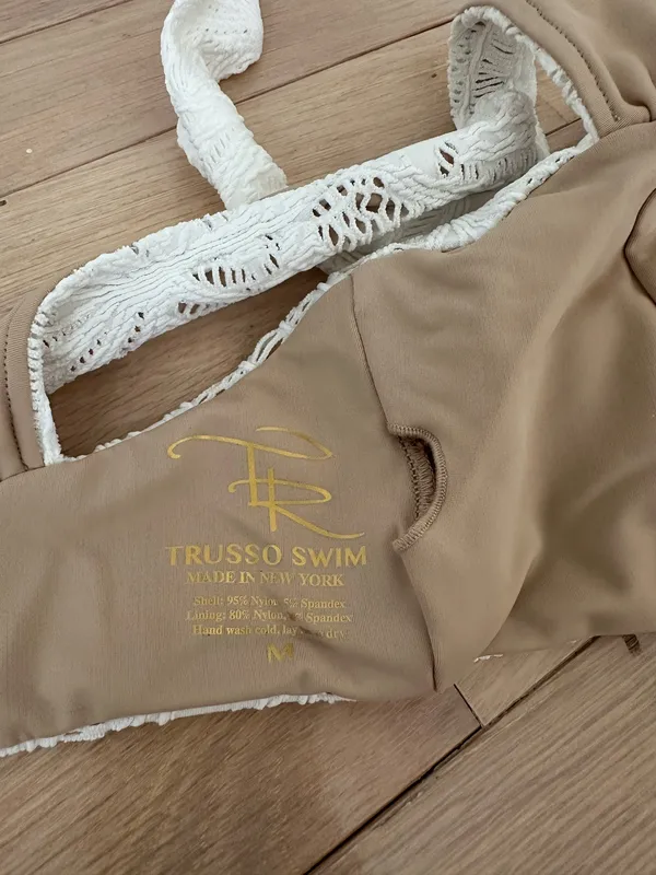 White Bridal Bikini Size M - Image 7