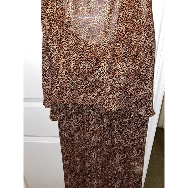 Victoria’s Secret lingerie vintage Y2K leopard print teddy & Bottoms EUC Sz L - Image 10