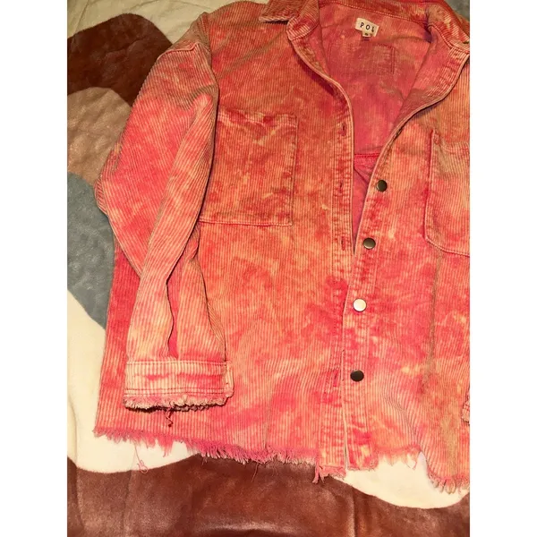 POL neon pink button top - Image 4