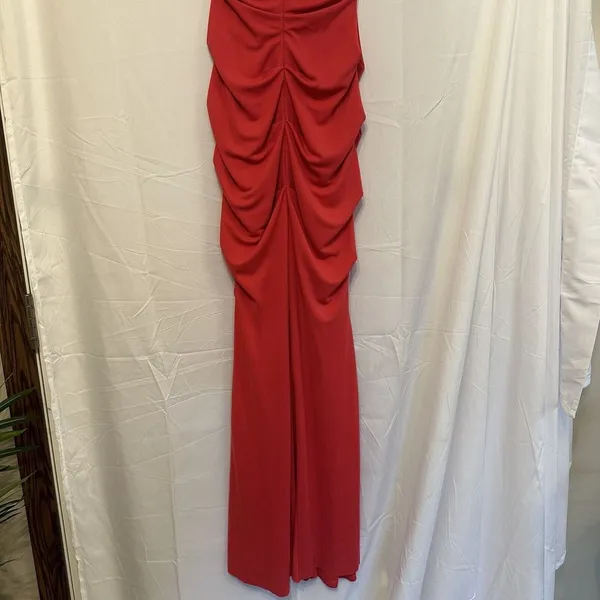 CALVIN KLEIN Women Size‎ 2 Pink Gold Sequin Embellished Maxi Evening Dress - Image 7