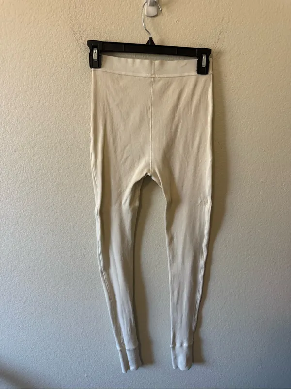 SKIMS Ribbed Thermal Leggings Size S Bone Loungewear Athleisure - Image 4