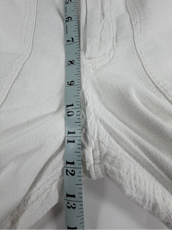 Hollister Ultra High Rise Baggy Cargo Pants Cream Ivory Wide Leg Y2K Womens‎ XS - Image 4