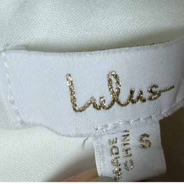 Lulus White Wedding Dress Small New Without Tags Bridal - Image 6