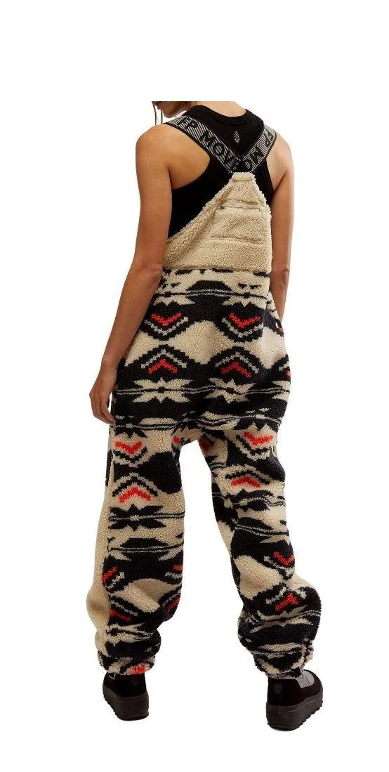 Free People Hit The Slopes Fleece Overalls - Image 3