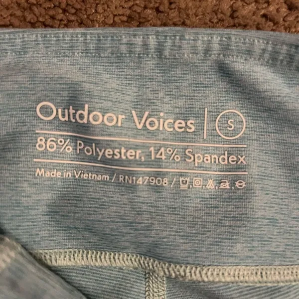 Outdoor voices‎ blue leggings small - Image 6