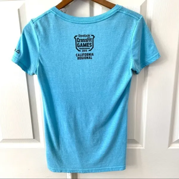 Reebok CrossFit games turquoise short sleeve T - Image 4