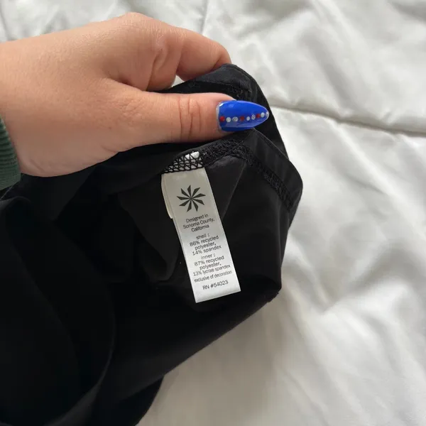 Athleta Running Shorts Womens Small Black 2-in-1 Liner‎ Pockets Activewear Gym - Image 6