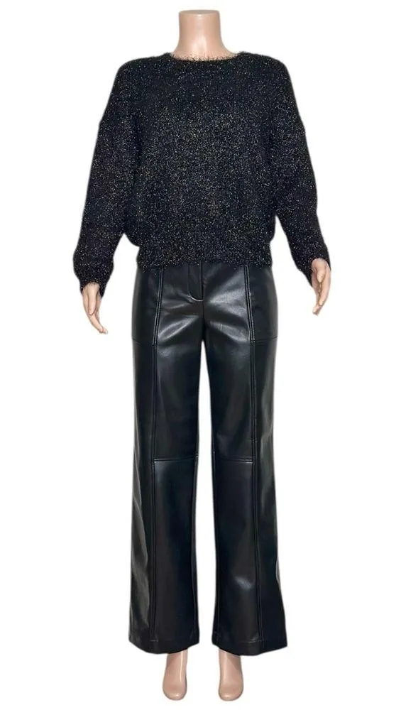 SÉZANE Zephir Oversized Knit Jumper, Black, XS - Image 10