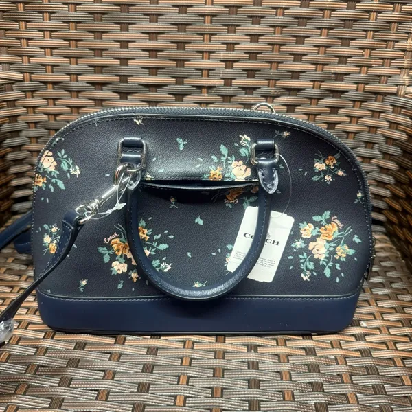 coach Mini Sierra Satchel With Rose Bouquet Print 91430 - Image 2