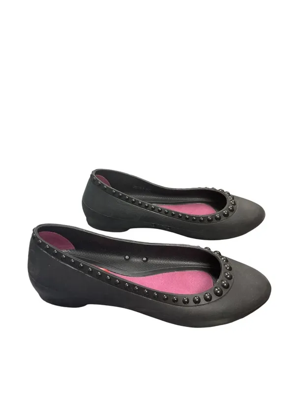 Crocs womans black rubber slip on casual shoes sz 6 SKU 10-102 - Image 3