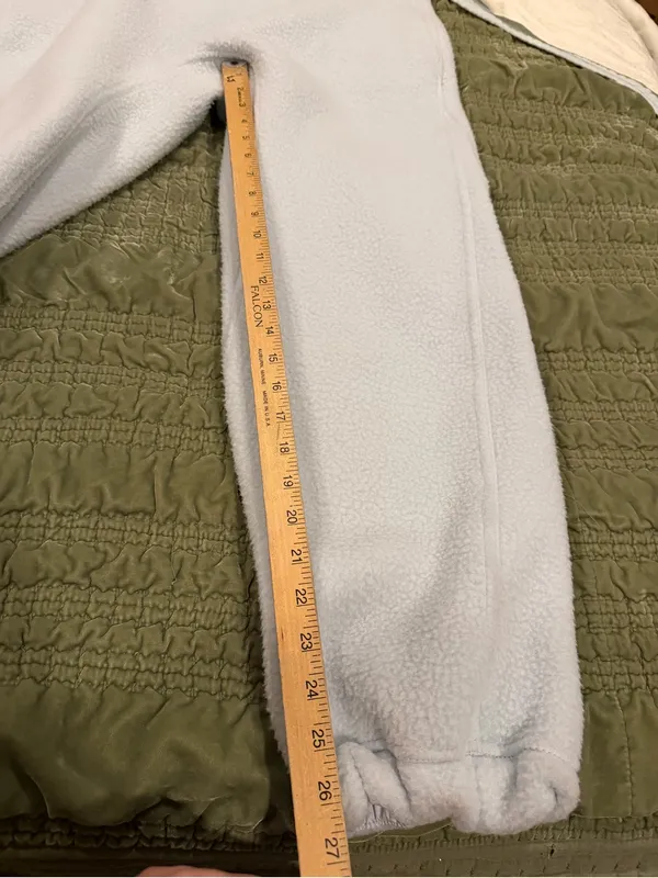 Free People FP Movement Fleece Ski Bib Overalls Light Blue Après Ski XS - Image 5