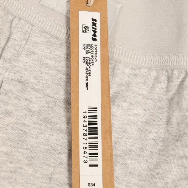 NWT Skims Boyfriend Loose Boxer in Light Heather Gray - Image 12