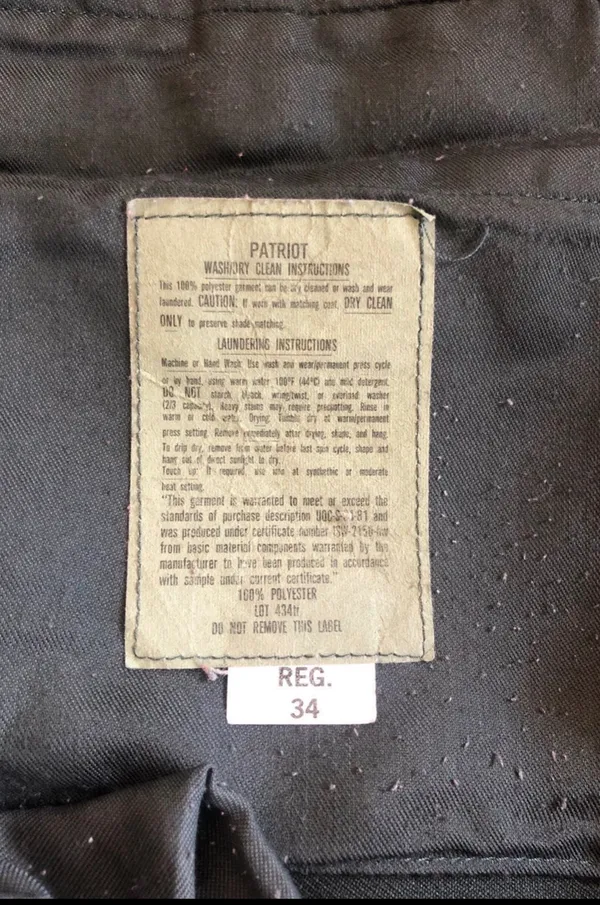 Vintage Patriot Green Pants Men’s 70’s Size 34 - Image 4