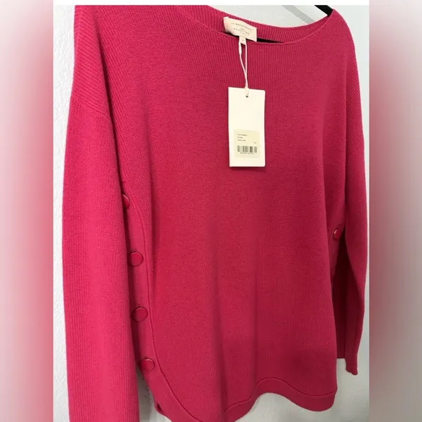 Sézane NWT Pull Clement — Fuchsia Medium - Image 4