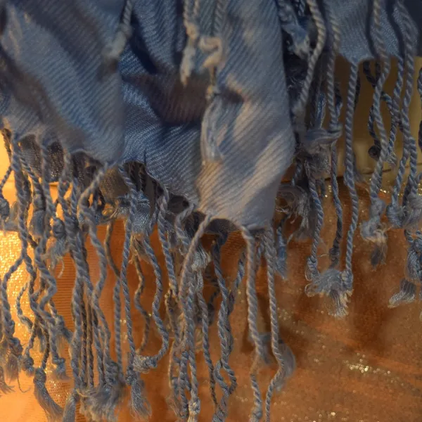 Bijoux Terner Pashmina Scarf, Soft Light Blue - Image 5