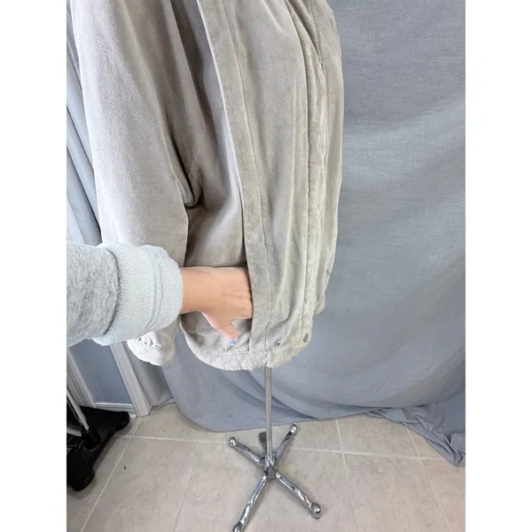 Vintage Gallery Beige Suede Jacket Womens L 80s 90s‎ Leather Coat Fall Autumn - Image 10